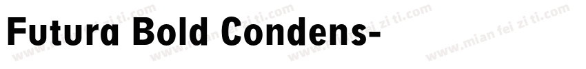 Futura Bold Condens字体转换